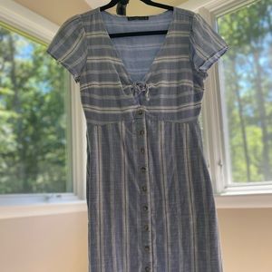 Abercrombie & Fitch Blue/White Stripe Summer Dress